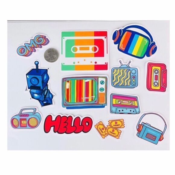 Skater Stickers, Food & Tech, Vinyl - Picture 3 of 3